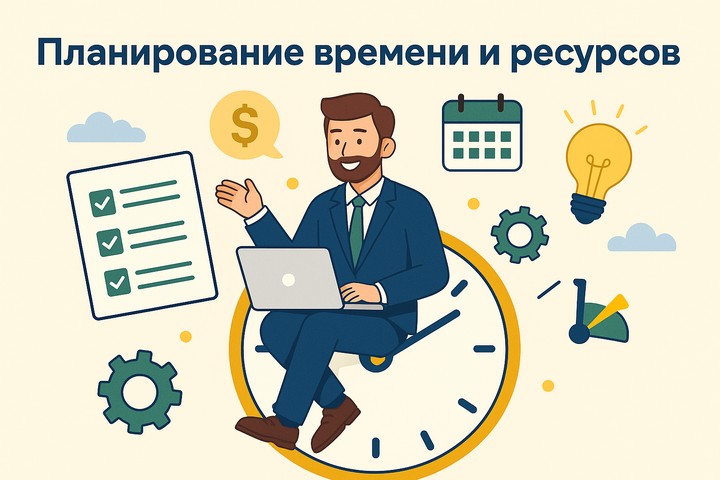Планирование времени и ресурсов.